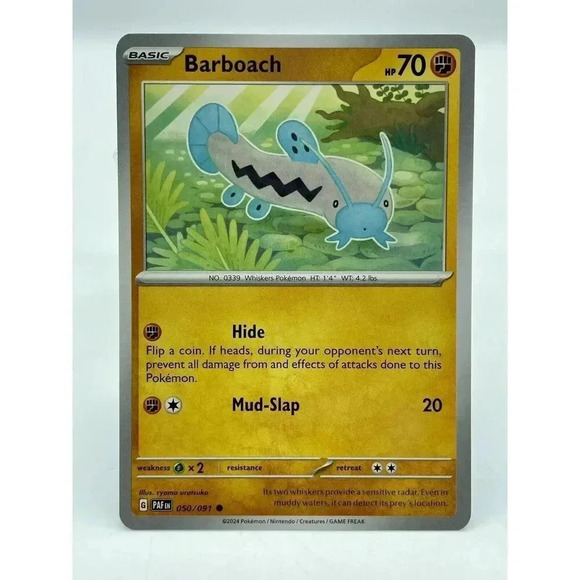 Pokemon Other - Barboach 050/091 S&V: Paldean Fates Non-Holo Pokémon‎ TCG Mint Unplayed